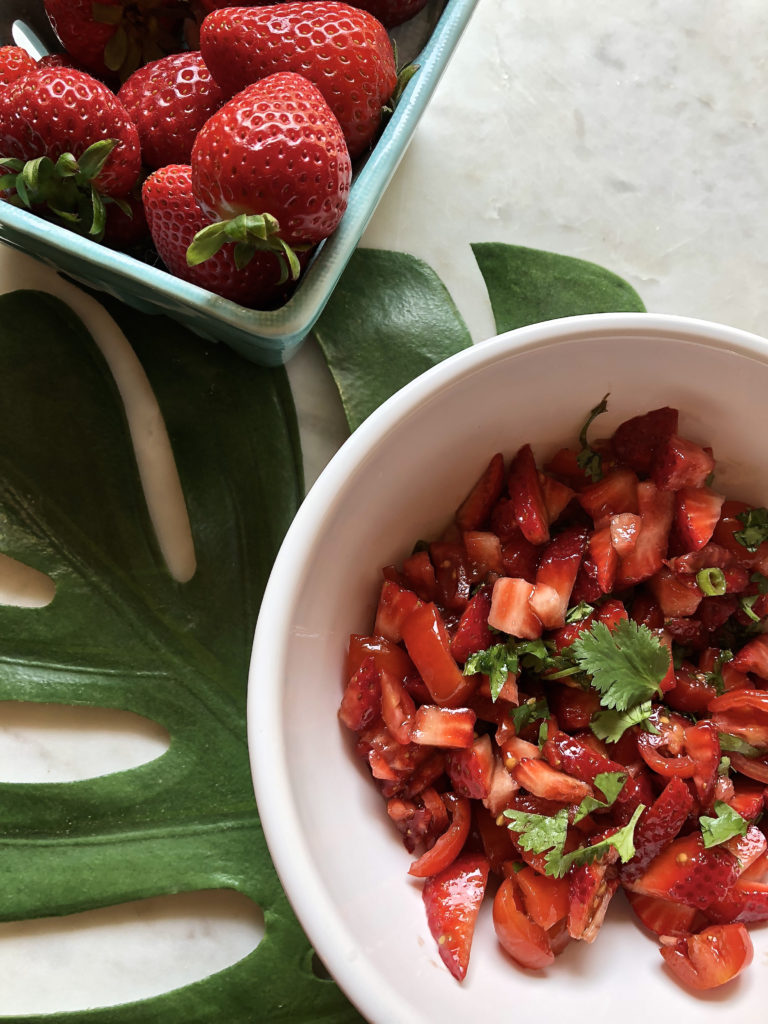 Oh so sweet strawberry salsa For A Digestive Peace of Mind—Kate