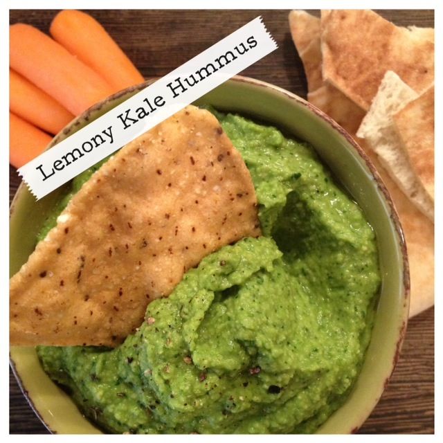 Lemony Kale Hummus For A Digestive Peace of Mind—Kate Scarlata RDN