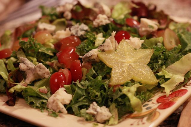 Autumn Salad with Starfruit
