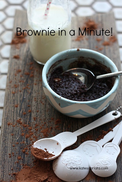 1 minute brownie