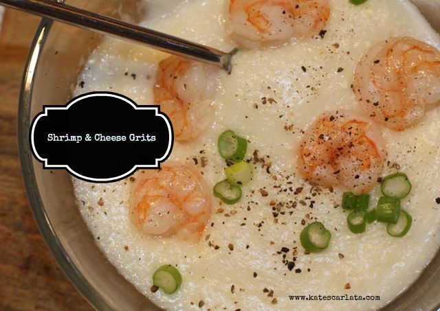 Shrimp and grits ready to eat!