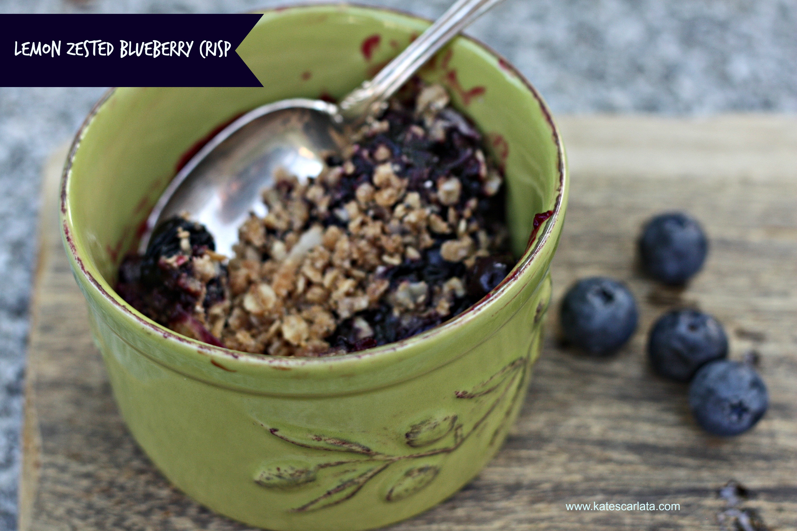 Lemon Zested Blueberry Crisp For A Digestive Peace of Mind—Kate