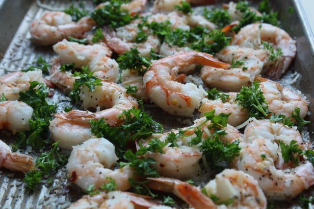 Roasted Shrimp w: Parm and Parsley