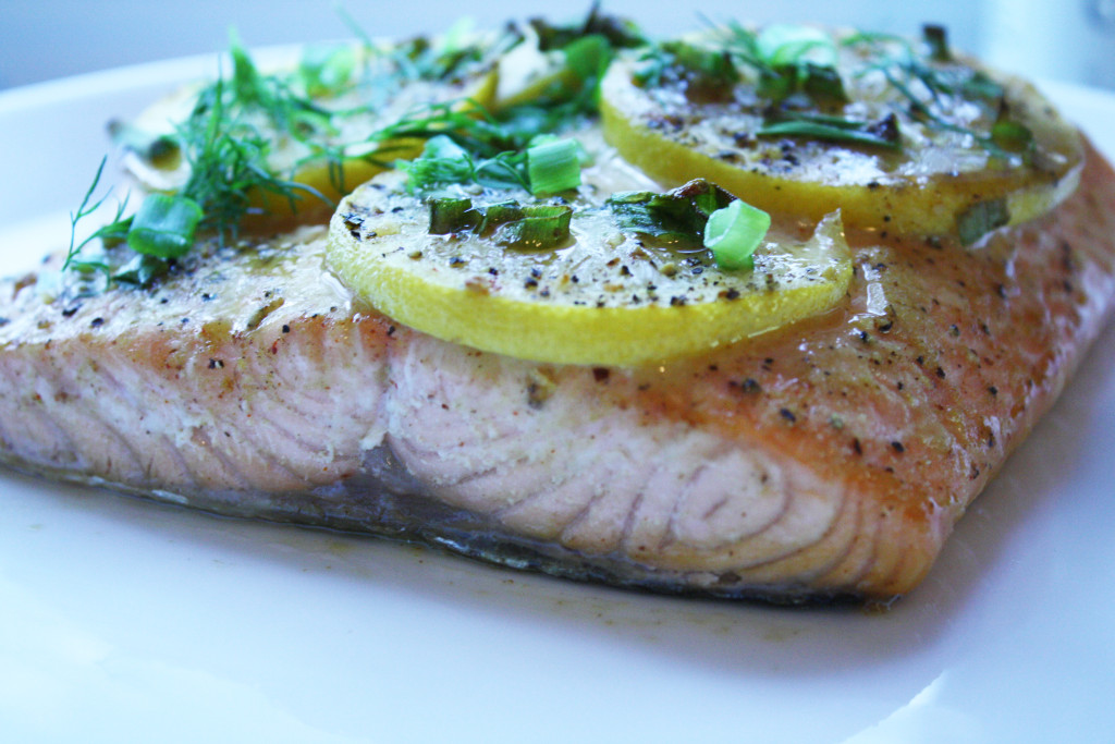Salmon with Maple, Mustard and Dill For A Digestive Peace of Mind
