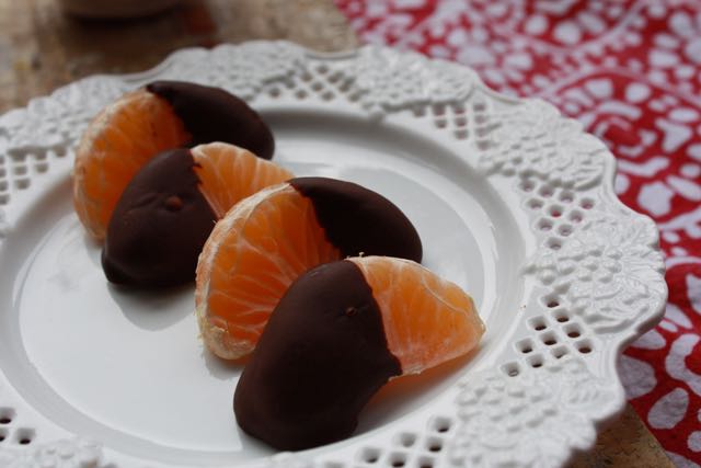choc dipped clementines
