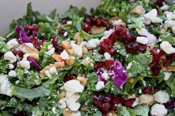 Kale Cranberry Walnut Salad | For A Digestive Peace of Mind—Kate ...