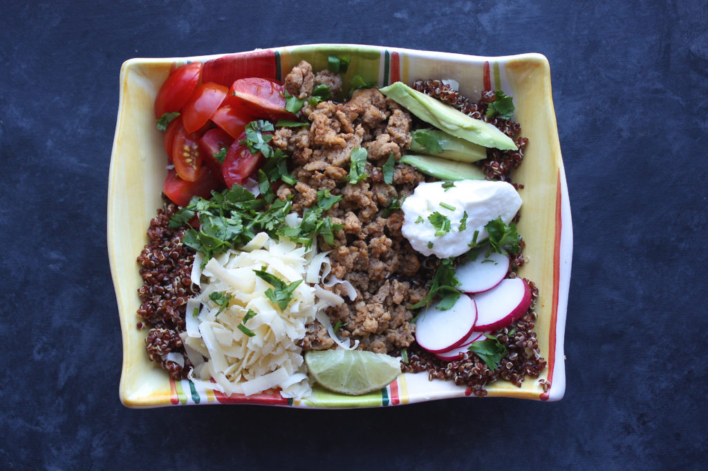 Mexican Chicken & Quinoa Nourish Bowl For A Digestive Peace of Mind