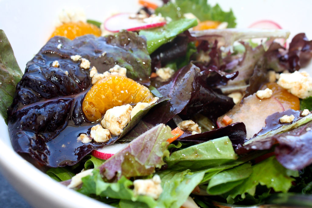 Spring Mix with Slivered Almonds, Oranges & Sweet Orange