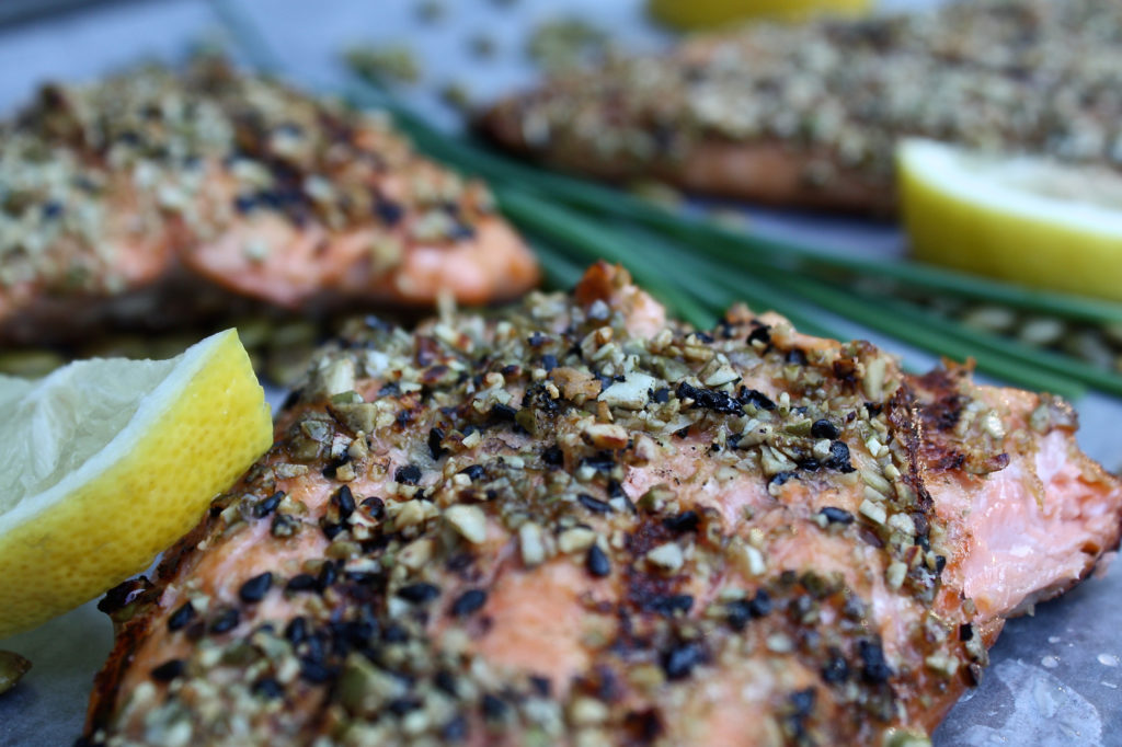 Pumpkin & Sesame Seed Crusted Salmon | For A Digestive Peace of Mind ...