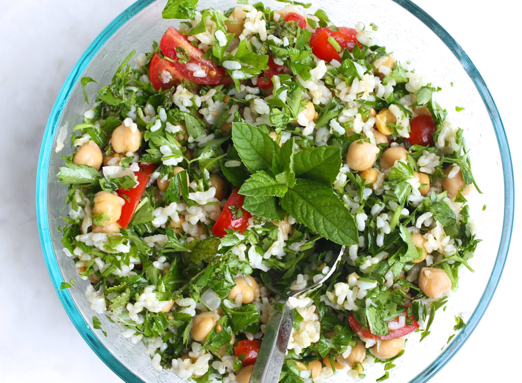 Mediterranean Rice Salad | For A Digestive Peace of Mind—Kate Scarlata RDN