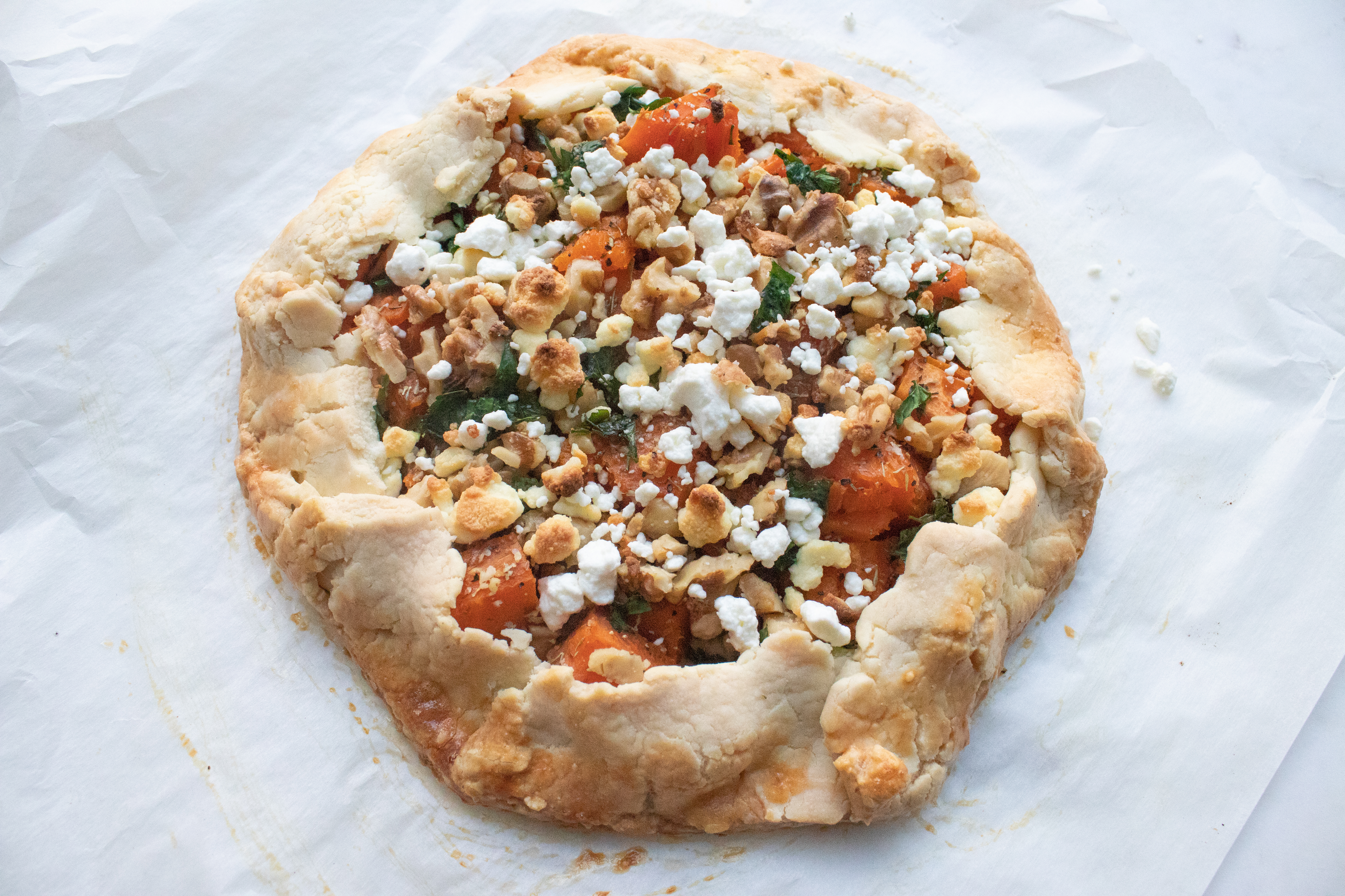 Sweet Potato and Goat Cheese Galette