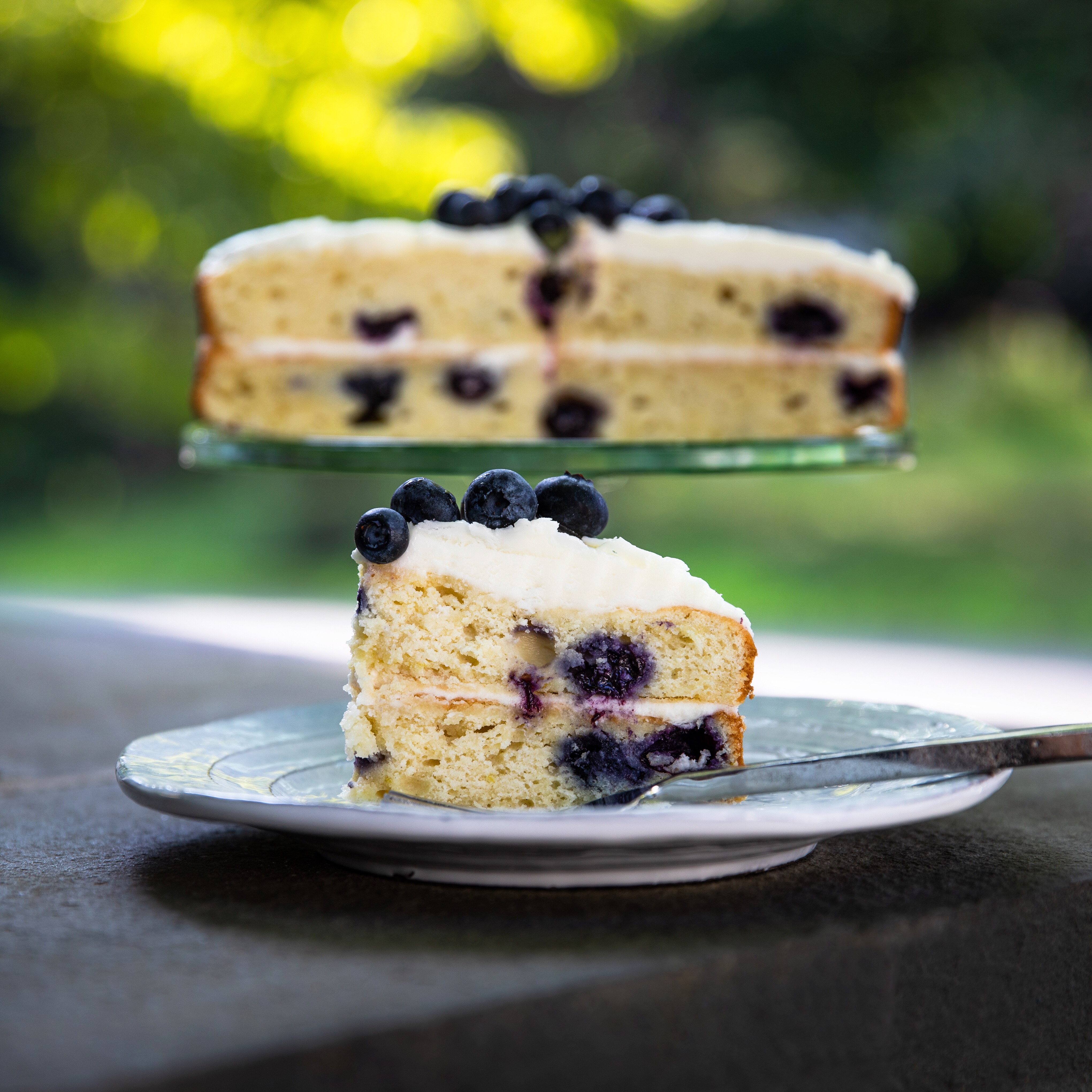 Gluten Free + Low FODMAP Blueberry Cake